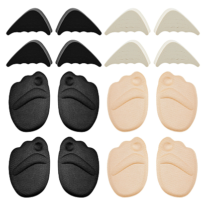 6 пары противоскользящих подушечек для подушечек стопы из ЭВА и 6 пары резиновых регулируемых наполнителей для обуви