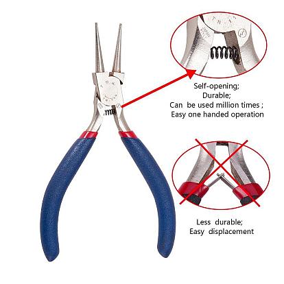 Jewelry Pliers, 316 Stainless Steel Round Nose Pliers, 125x53mm