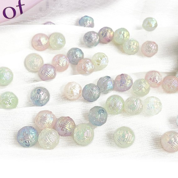 Opaque Acrylic Beads, Round
