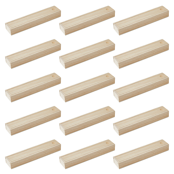 Прямоугольная необработанная деревянная подарочная коробка для хранения, с откидной крышкой, пустой футляр из натурального дерева для рождественских подарков, свадьба, вечеринка, подарочная шкатулка для драгоценностей