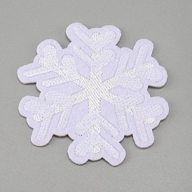 Computerized Embroidery Cloth Iron on/Sew on Patches, Costume Accessories, Appliques, Snowflake