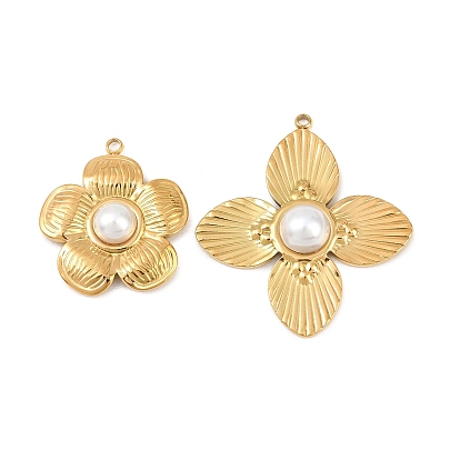 304 подвески из нержавеющей стали и АБС-пластика с имитацией жемчуга, , ионное покрытие (ip)