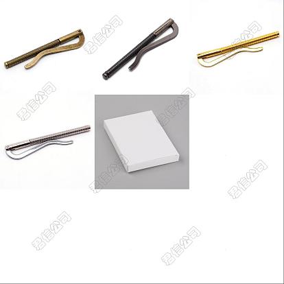 4 piezas 4 colores clip de resorte de billetera de aleación de zinc, para billetera de cuero plegable monedero titular de la tarjeta de crédito, sin plomo y cadmio