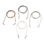Eyeglasses Chains, Neck Strap for Eyeglasses, with Transparent Glass Beads, 304 Stainless Steel Lobster Claw Clasps and Rubber Loop Ends