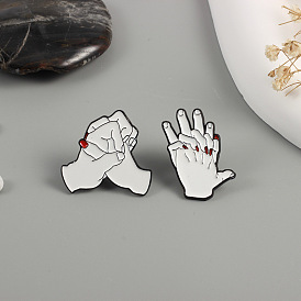 Creative Couple Brooches: Hand in Hand, Heart to Heart