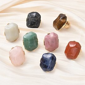 Кольца с драгоценными камнями и из сплавов для женщин, самородки, золотые