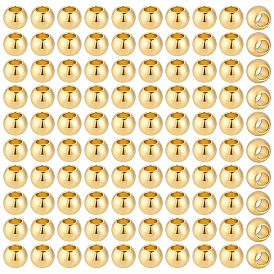 100Pcs 304 Stainless Steel Beads, Rondelle