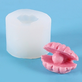 DIY Silicone Candle Molds, for Scented Candle Making, Shell Shape