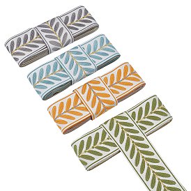 20м 4 цвета полиэстеровые жаккардовые ленты, для украшения подушек