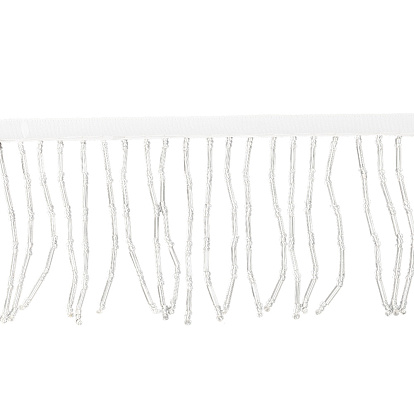 2 полиэфирная лента в ярдах, отделка кружевом с кисточками из стеклянного бисера, аксессуары для одежды