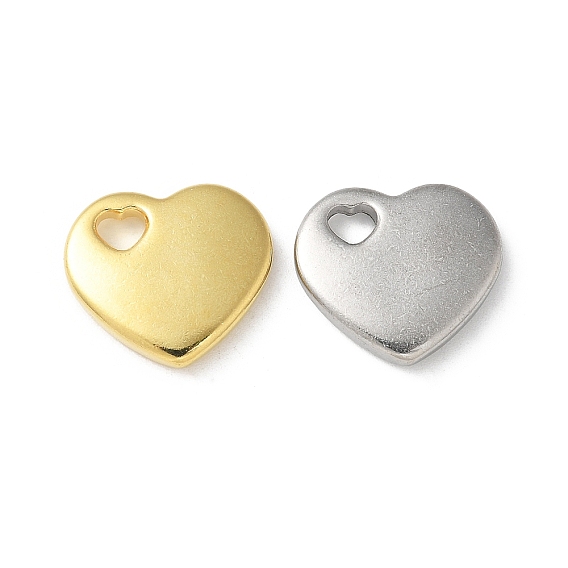 304 подвески из нержавеющей стали, ионное покрытие (ip), сердце прелести