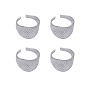 4Pcs Iron Rings, Thimble Rings, Knitting Sewing Tool