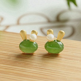 Cute and Stylish Tassel Rabbit Earrings - Traditional Chinese Fashion, Adorable, Zodiac Rabbit.