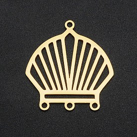 Ионное покрытие (ip) 201 компоненты люстры из нержавеющей стали ссылки, лазерная резка, 4 ссылки петли, форма раковины гребешка