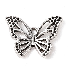 Tibetan Style Alloy Pendants, Cadmium Free & Lead Free, Butterfly