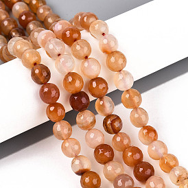 Натуральный розовый авантюрин бисер нитей, граненые круглые