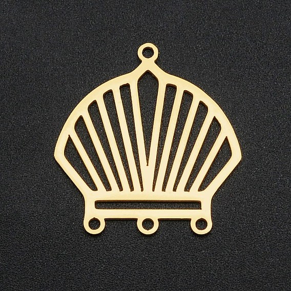 Ионное покрытие (ip) 201 компоненты люстры из нержавеющей стали ссылки, лазерная резка, 4 ссылки петли, форма раковины гребешка