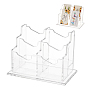 Transparent Acrylic Business Name Card Display Stands, Card Organizer Holder for Office