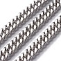 201 Stainless Steel Cuban Link Chains, Chunky Curb Chains, Unwelded