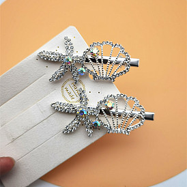 Cute Hair Clip with Hollow Five-pointed Star - Simple, Lovely, Side Clip.