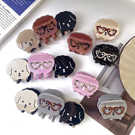 Cellulose Acetate Claw Hair Clips, Hair Accessories for Women & Girls, Dog