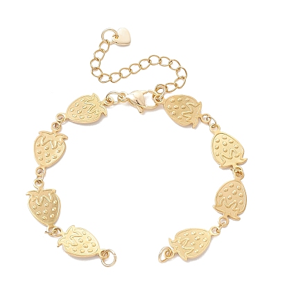 304 изготовление браслета-цепочки из нержавеющей стали с клубничным звеном