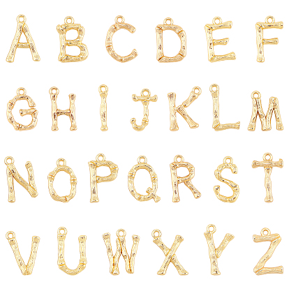 Aluminium Anhänger & Charms, Cadmiumfrei und Nickel frei und Bleifrei, Alphabet
