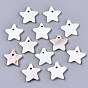 Natural Freshwater Shell Charms, Star