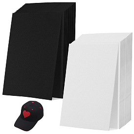 24 шт. 2 цветные листы из вспененного этиленвинилацетата для рукоделия и вышивания, прямоугольные