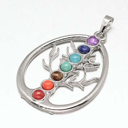 Pendentifs en forme de larme en laiton, sans cadmium et sans nickel et sans plomb