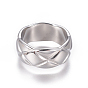 304 Stainless Steel Finger Rings, Wide Band Rings