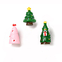 Resin Chirstmas Tree Ornaments, Micro Landscape Snow Scene Decoration