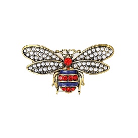 Alliage broche en strass, abeilles vêtements accessoires collier broche poitrine fleur