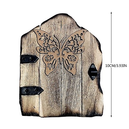 Wooden Elf Fairy Door Ornaments, Home Garden Decorations