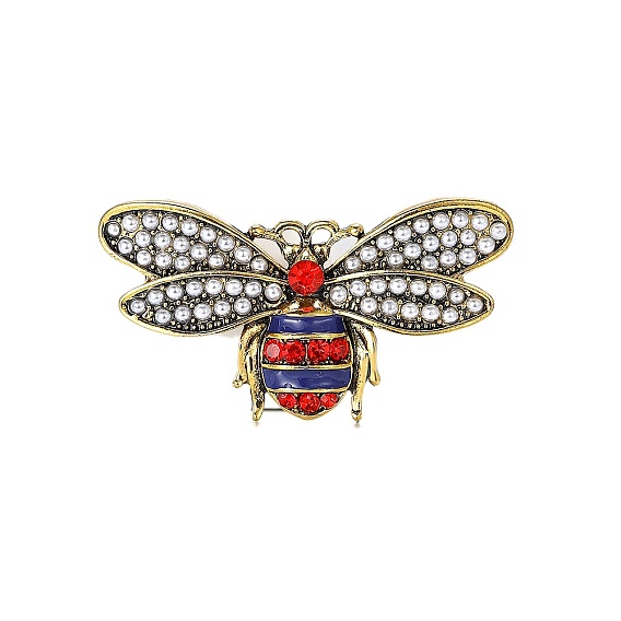 Сплав горный хрусталь брошь, пчелы одежда аксессуары воротник булавка грудь цветок