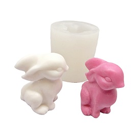 Кролик diy силиконовые формы для свечей, формы для литья смолы, для уф-смолы, изготовление ювелирных изделий из эпоксидной смолы