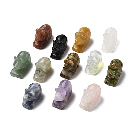 Мыши из натуральных драгоценных камней, демонстрационные украшения, фигурка для украшения дома, фен-шуй энергетический камень подарок для домашнего офиса украшение рабочего стола