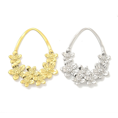 Вакуумное покрытие pvd 304 соединительные кольца из нержавеющей стали, слеза и цветок