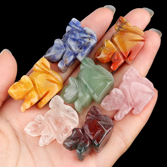 Резные фигурки белок из натуральных и синтетических драгоценных камней, для украшения рабочего стола домашнего офиса