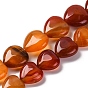 Натуральный красный агат бисер нитей, сердце