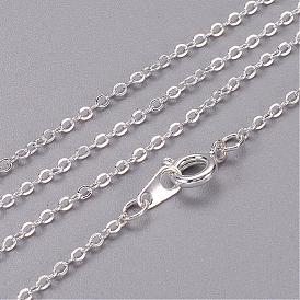 Латунные кабельные цепи ожерелья, 20", 2x1.5 мм