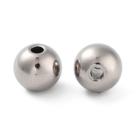 Titanium Steel Beads, Round