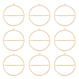 10 латунные подвески шт., полый, овальный шарм