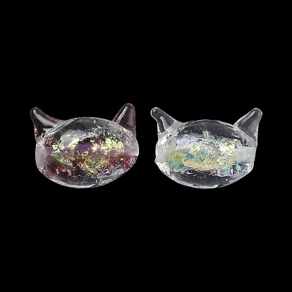 Ручной работы бусины фольги, кошка