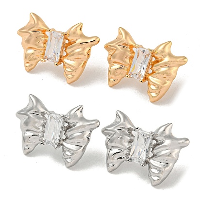 Латунь серьги, бантом