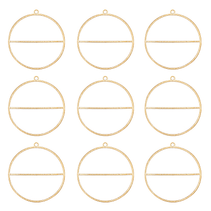 10 латунные подвески шт., полый, овальный шарм