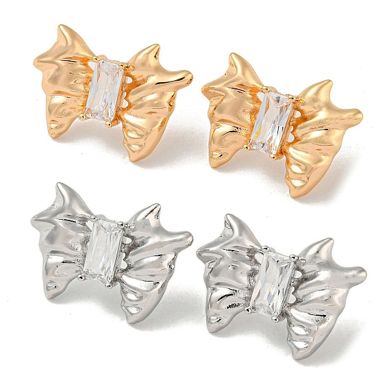 Латунь серьги, бантом