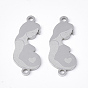 201 Stainless Steel Links Connectors, Laser Cut Links, for Mother's Day, Pregnant Woman