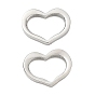 304 Stainless Steel Linking Rings, Hollow Heart