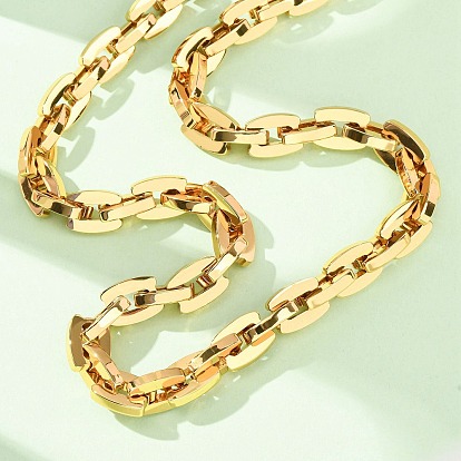 304 ожерелья из звеньевой цепи из нержавеющей стали для женщин и мужчин, ионное покрытие (ip)